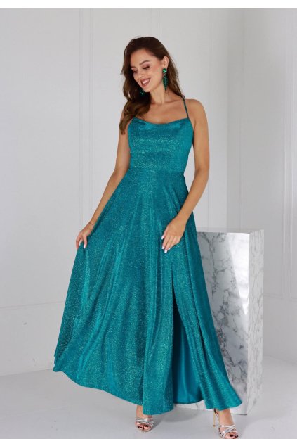 Dlhé spoločenské šaty so šnurovačkou na chrbte 310/6