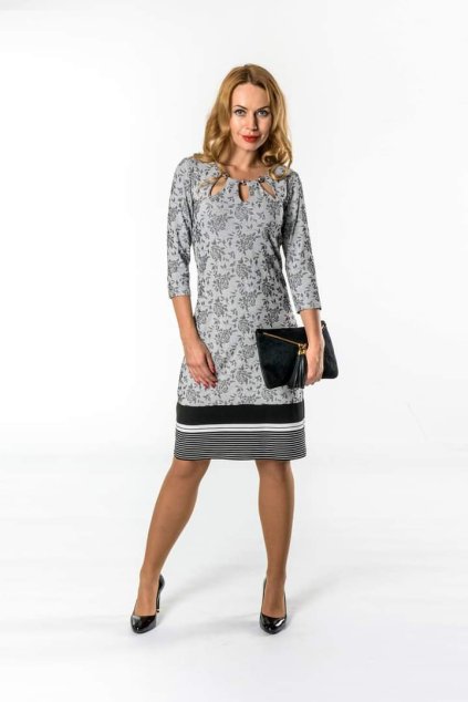 Vzorované šaty MONGANO 01