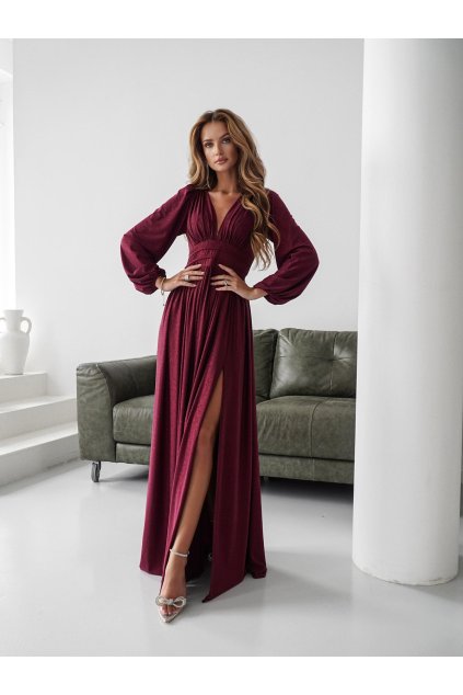 RAMONA BROKAT bordo GLITTER burgundy