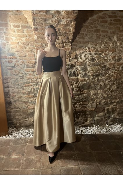 Spoločenská sukňa MAXI saténová LILA