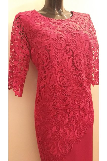 Spoločenské šaty s krajkou ROXANA 1030