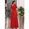 Dlhé červené trblietavé šaty ANDREA 871-9
