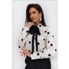 Elegantná bodkovaná blúzka