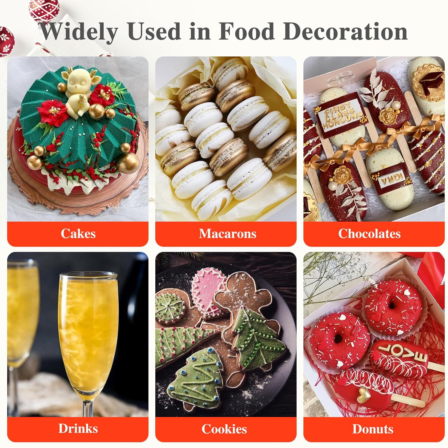 Jedlý trblietavý prášok