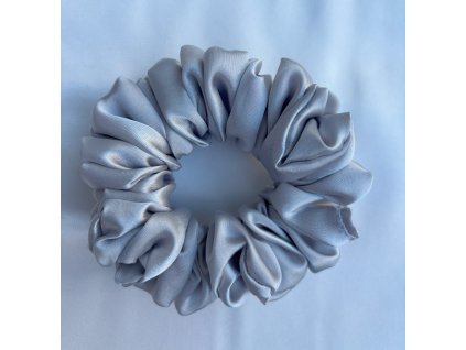 Gumička do vlasov silver