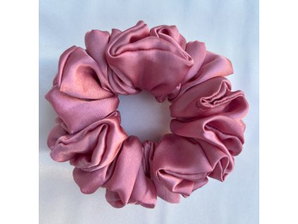 Gumička do vlasov mauve