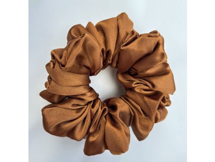 Gumička do vlasov cognac