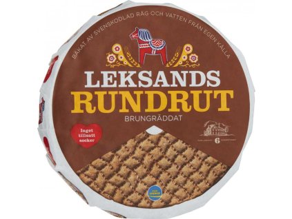Leksands knacke rundrut brungraddat 700