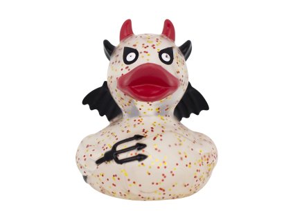 Gumowa kaczuszka z brokatem, diabeł 1