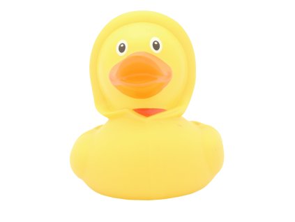 Gumowa kaczuszka żółta z kapturem 1