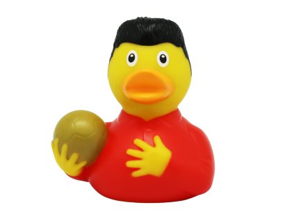 Gumowa kaczuszka piłkarz, zielona 1