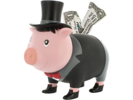 Skarbonka świnka pan młody 1