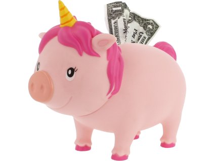 Skarbonka świnka jednorożec, różowa 1