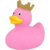 Gumowa kaczuszka różowa z koroną 2