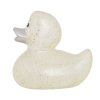Gumowa kaczuszka z brokatem, srebrna 3