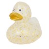 Gumowa kaczuszka z brokatem, złota 2