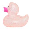 Gumowa kaczuszka z brokatem, różowa 3