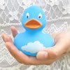 Gumowa kaczuszka niebieska z chmurkami 2