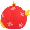 Gumowa kaczuszka ozdoba świąteczna, czerwona 5