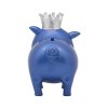 Skarbonka świnka niebieska z koroną 4