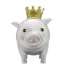 Skarbonka świnka srebrna z koroną 2