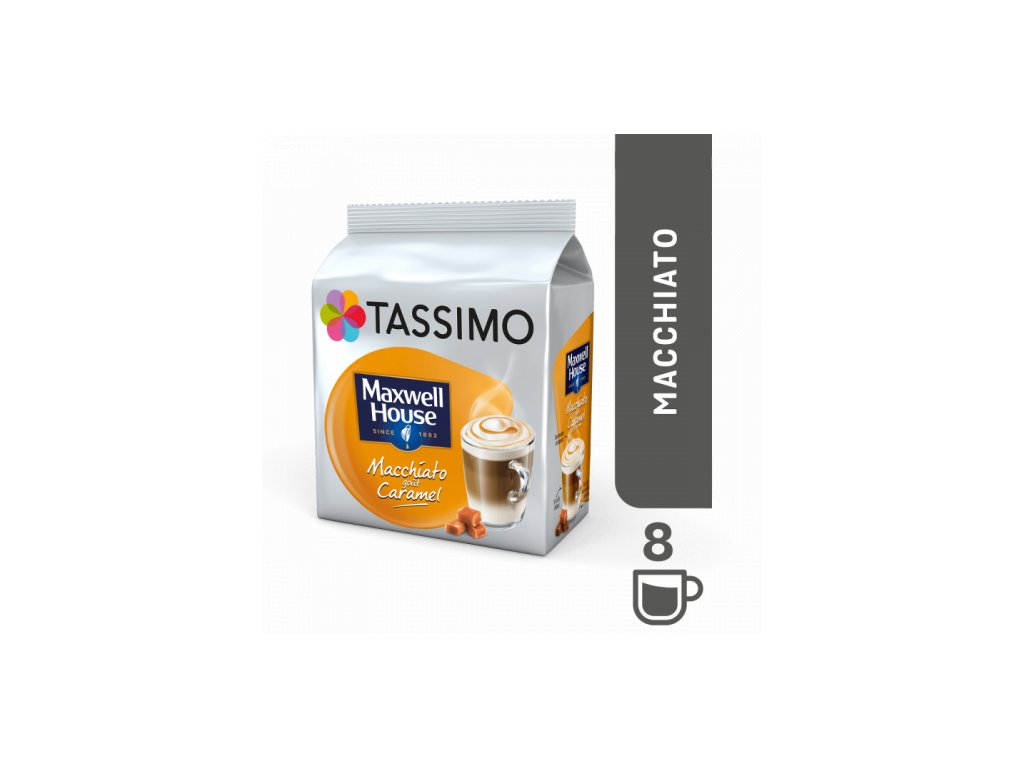 Tassimo Café dosettes Maxwell house latte macchiato caramel, 8