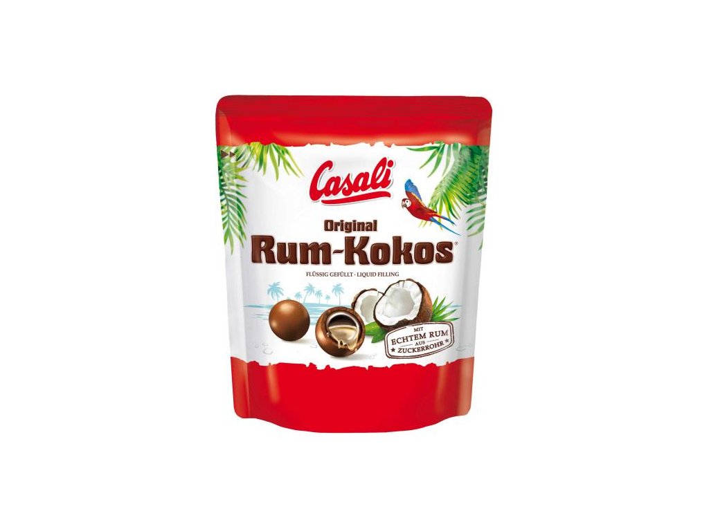 Casali Rum-Kokos Draże rumowo kokosowe w mlecznej polewie czekoladowej 175g