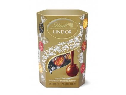 Lindt Pralinki LINDOR mix z nadzieniem białym, mlecznym i deserowym 200g