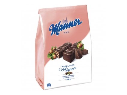 Manner Haselnuss Dark Chocolate Wafle deserowe czekoladowo - orzechowe 400g