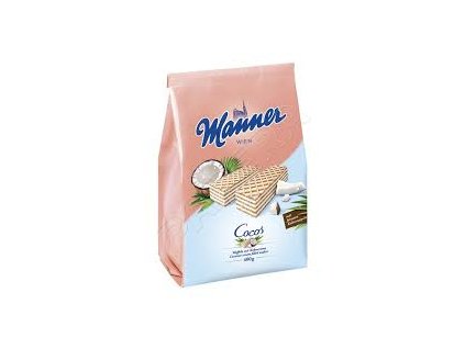 Manner Wafle z nadzieniem kokosowym 400g
