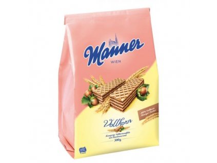 Manner Vollkorn Pełnoziarniste orzechowe wafelki 300g