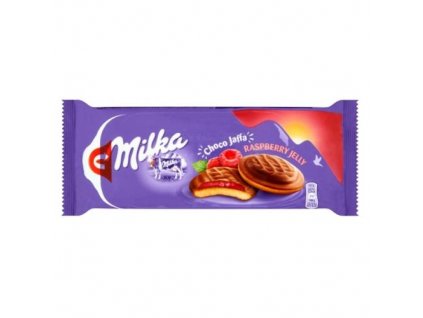 Milka Choco Jaffa Biszkopty z galaretką o smaku malinowym 147g