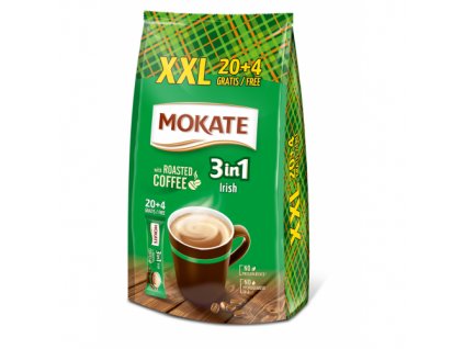 Mokate 3v1 irish cream Rozpuszczalny napój kawowy 24x17g