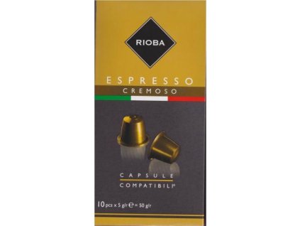 Rioba Espresso Cremoso 11 kapsułek z kawą do Nespresso