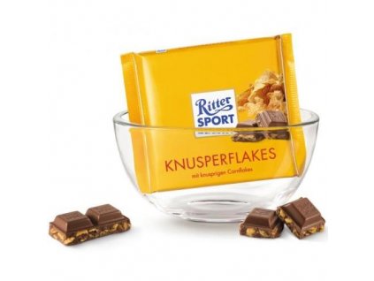 RITTER SPORT Knusperflakes Czekolada z płatkami kukurydzianymi 100g