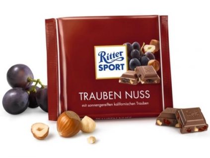 RITTER SPORT Trauben Nuss Czekolada mleczna z bakaliami 100g