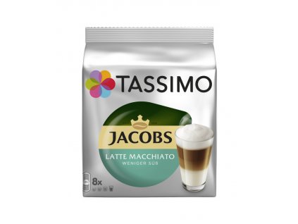 TASSIMO Jacobs LATTE MACCHIATO Mniej Cukru 236g 8 porcji