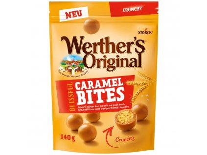 Werther's Original Caramel Bites Crunchy  Karmelowe ciasteczka 140g