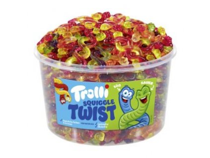 Trolli Squiggle Twist sweet & sour Żelki 1200g