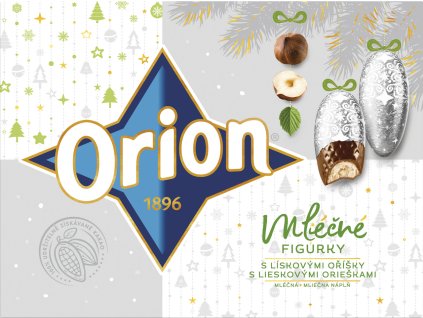 Orion Figurky na choinkę mleczne z orzechami 315g
