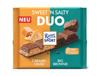 Ritter Sport Sweet'n Salty Duo czekolada Caramel Crush i Big Brownie 218g