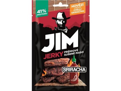 JIM JERKY Suszona wołowina o smaku Chilli Sriracha 23 g