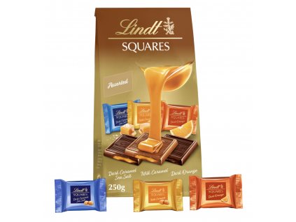 Lindt Squares Assortiert Mieszanka mini czekoladek 250g