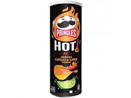 Pringles Hot Mexican Chilli and Lime Chipsy ostra limonka 160g