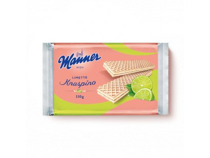 Manner Knuspino Limette Wafelki limonkowe 110g