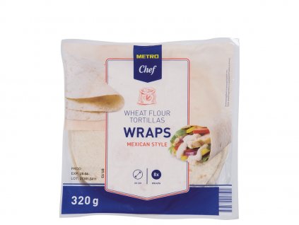 METRO Chef Tortillas Wraps Mexican Style 20cm 8x40g
