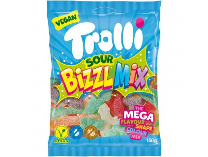 Trolli Bizzl Mix Sour Mieszanka kwaśnych żelków 150g
