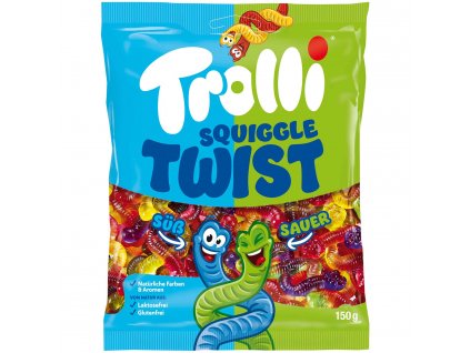 Trolli Squiggle Twist Żelki robaczki 150g