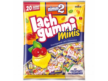 Nimm2 Lachgummi minis Żelki owocowe 210g