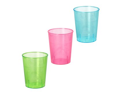 Kubek z linią kolorowy 40 ml 40 szt.